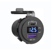Exotronic Voltmeter, USB-C & USB QC3.0 Flush Mount Socket