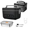 Catzon Heated Lunch Box Set Rechargeable Food Warmer Lunchbox For Office Truck Travel Use