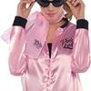 Grease Pink Ladies Party Costume Jacket Sandy Rizzo 50s Satin Shirt Halloween Officially Licensed