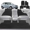 6D Diamond Car Floor Mats for BMW 1 Series 5-Door Hatch (E87)2004-2013-Full Set-Black-Outback GT