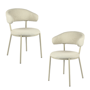 Raimon Furniture Set oF 2 Corbin Modern Kitchen Dining Side Chair metal Legs Shell