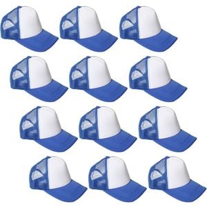 12x Adjustable Blue and White Trucker Cap Australia Day Classic Baseball Hat
