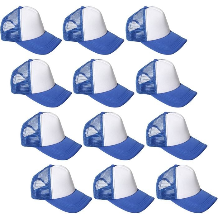 12x Adjustable Blue and White Trucker Cap Australia Day Classic Baseball Hat