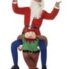 Piggyback Christmas Elf Adults Funny Costume - One Size