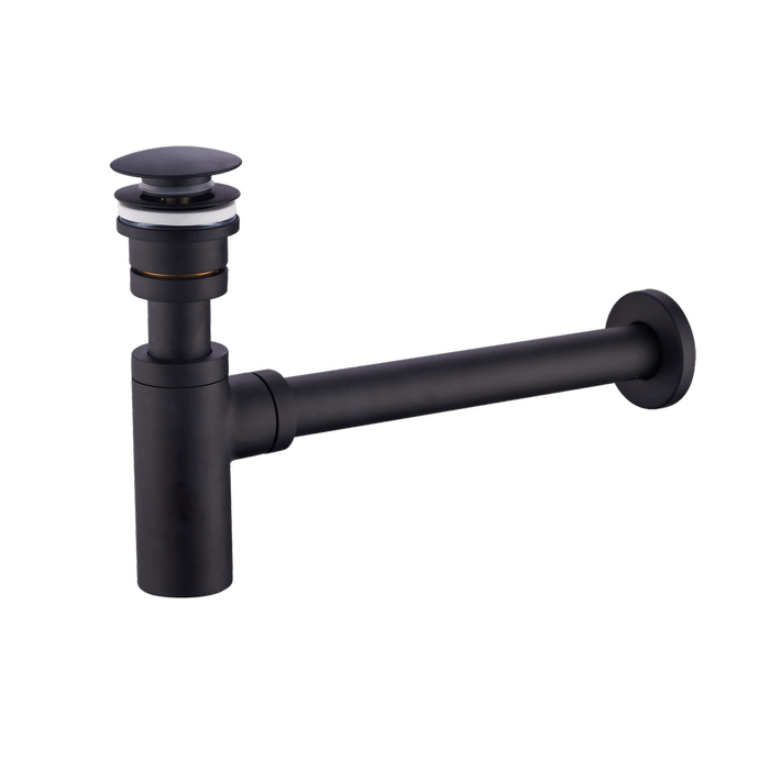 Aqualine Black Painted Bottle Trap