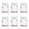 6x 3pc Topchef Dough Scraper/Cutter Baking Utensil Set White Assorted