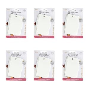 6x 3pc Topchef Dough Scraper/Cutter Baking Utensil Set White Assorted