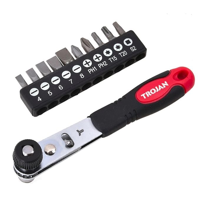 Trojan 11 Piece Ratchet Screwdriver Set