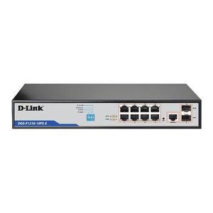 D-Link 10-Port Gigabit Long Throw PoE+ Switch [DGS-F1210-10PS-E]