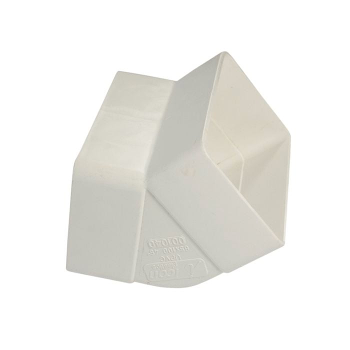 Icon Plastics 100 x 50mm 45° Socket Bend