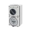 Deta 32A 500V Industrial 4 Pin Round Switched Outlet