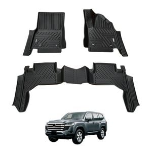 AUSGO Car Floor Mats for Toyota Land Cruiser Landcruiser 300 Series LC300 2021-Onwards All-Weather Floor Liners