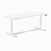 Desky Dual Sit to Stand Ergo Edge White Desk 1800x750mm White