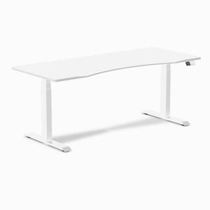 Desky Dual Sit to Stand Ergo Edge White Desk 1800x750mm White