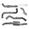 Ignite Exhausts Turbo Back For Nissan D40 Navara 2.5l Manual 3" No Cat With Muffler Raw Aluminised Steel