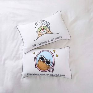 Adorn Living Novelty Pillowcase Perfect Pair - Mess Best