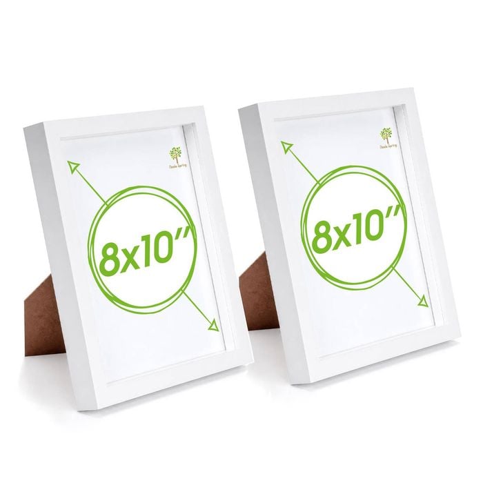 Nicola Spring 3d Box Photo Frames - 8" X 10" - Pack Of 2