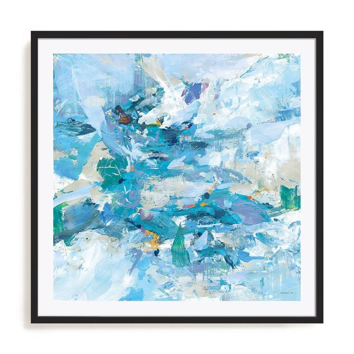 Artey | Exuding Summer Blue - Framed Print - Black - 60 x 60cm