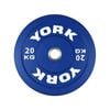 York 20KG Colour Rubber Olympic Bumper Plate Single