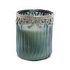 Glass/Wax/Metal 11.5cm Scented Tealight Candle Barly Lake - Blue