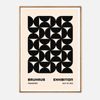 Galrie Bauhaus 1923 Exhibition Poster -Stunning Geometric Abstract Art Modern Print Decor, Wood Frame, A4 21 x 30cm (8 x 12inch)