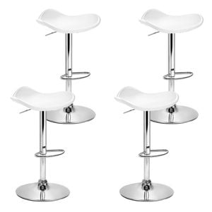 Adjustable Artiss 4X Bar Stools White