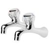 Foreno Chrome Espree Sink Taps - Suits All Pressures