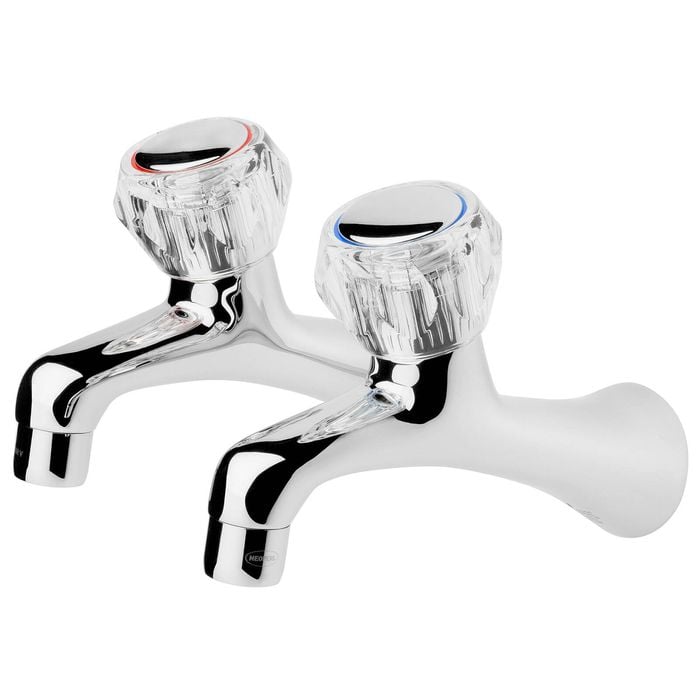 Foreno Chrome Espree Sink Taps - Suits All Pressures