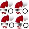 DIY Chook Chicken / Poultry Feeder Port 4pk Kit