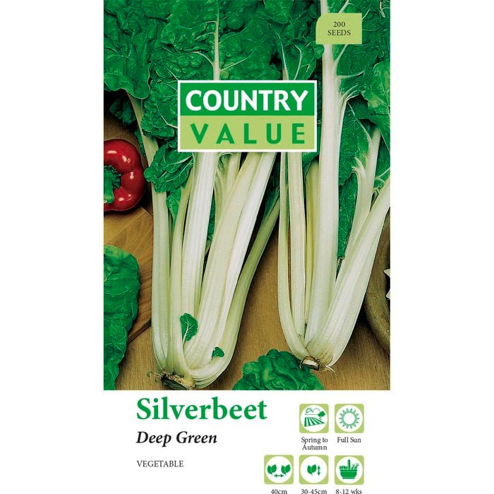 Country Value Deep Green Silverbeet Seed