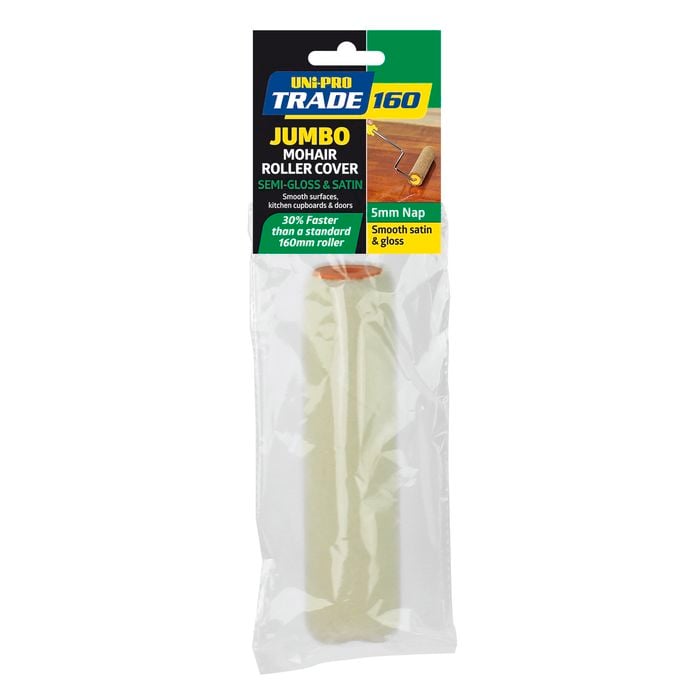 UNi-PRO Trade 160mm Jumbo Gloss Roller Sleeve 5mm Nap