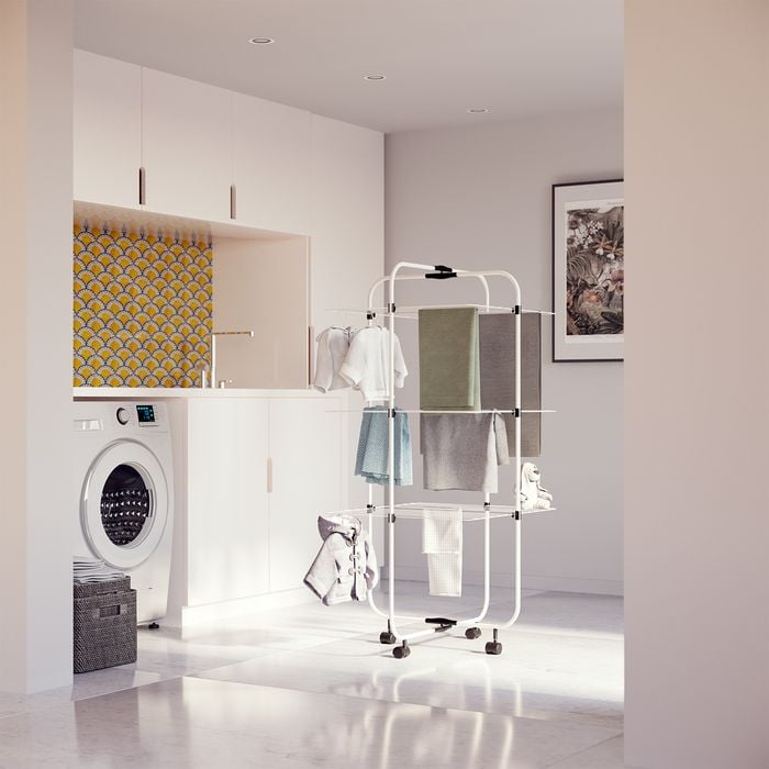 Practa White 3 Tier Clothes Airer 