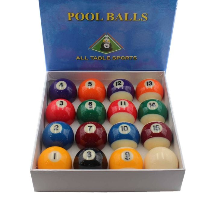 All Table Sports AAA Grade 8 Ball Kelly Pool Billiard Ball Set - 16 Balls