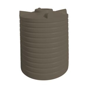 Clark Tanks 2600L Round Poly Water Tank - Earthtone