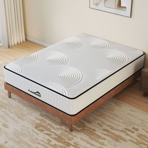 Familand Queen Size Mattress Pocket Spring Medium Firm 22cm in White