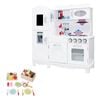 Keezi Wooden Pretend Play Kitchen With Play Food - White