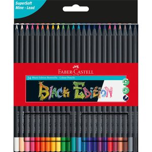 Faber-Castell Black Edition Colour Pencil (Pack of 24)
