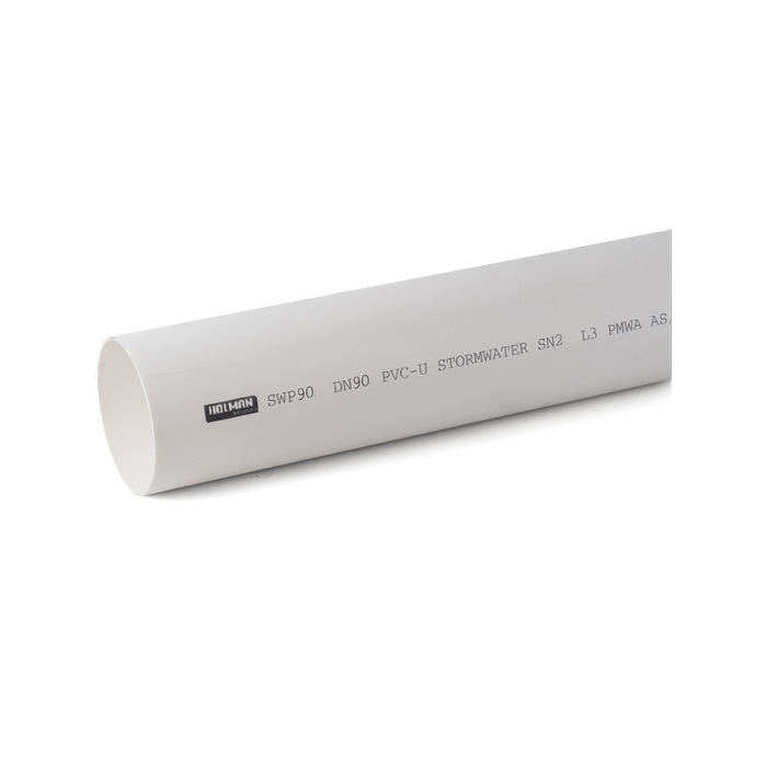 Holman 90mm x 6m PVC Stormwater Pipe