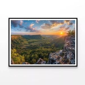 Trees and Hills, Sky View  Print 100% Australian Made 120x90cm  (Poster)
