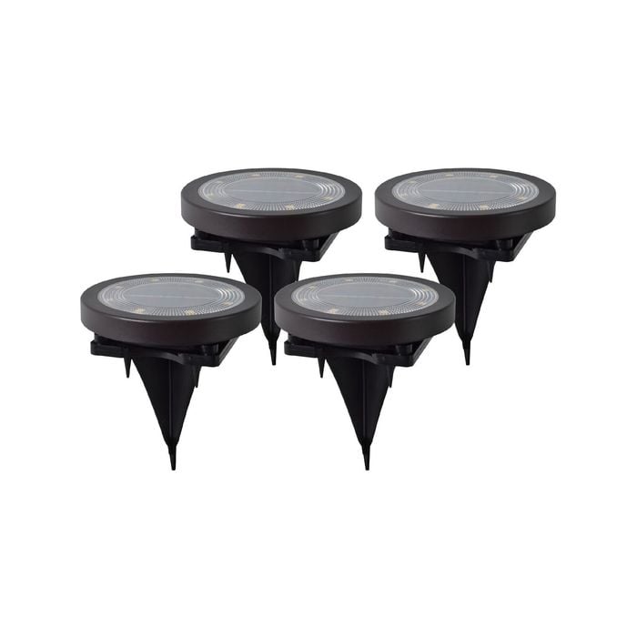 Luxzone LED Solar Disc Light - 4 Pack