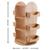 Rotating Bookshelf with 3 Shelves