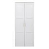 European Cabinetry White Hamptons Scandi Brass Stockholm Storage Cupboard