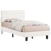 ALFORDSON Bed Frame King Single Boucle White Mattress Base