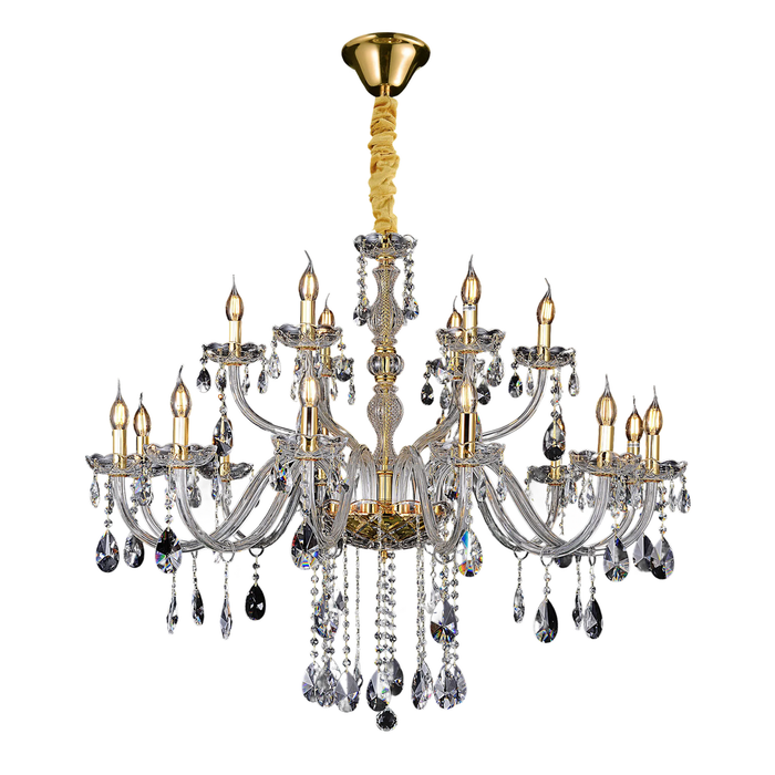 Vencha Bromley Crystal Chandelier - 12-6 Light