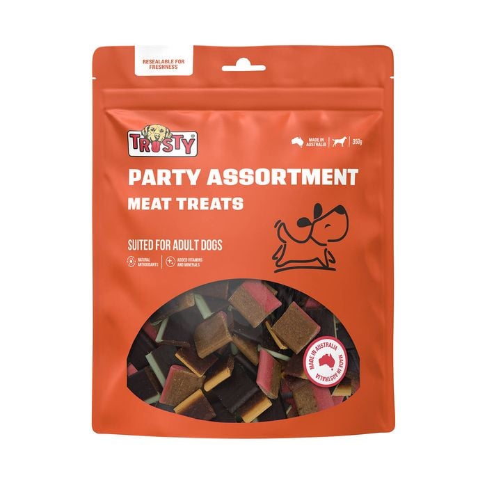 Trusty 350g Party Assortment Adult Dog Meat Treats