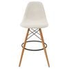Sk Designer Living | Replica Eames Dsw Stool | Fabric & Natural - Texture Ivory