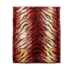 Bloomington 675gsm 2 Ply Animal Print Faux Mink Blanket Queen 200x240 cm Tiger