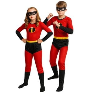 Kids Red Super Costume Super Red Book Week Childrens Party Halloween 7-9yrs120-135cm