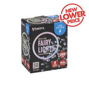 Lytworx Low Voltage White Fairy Lights - 250 Pack
