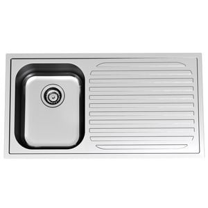 Clark Monaco Single Left Hand Bowl Sink with No Tap Hole